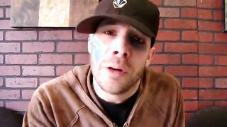 Blonde doctor eating black shaft on knees