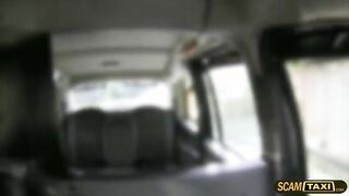 Cutie darling Carmel gets pussy gets penetrated in the taxi 