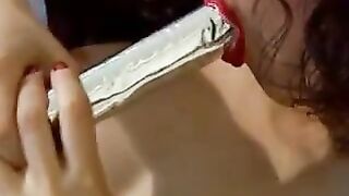 Arab Babe Masturbating With A Toy