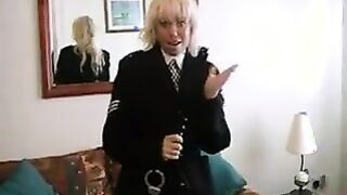 Officer Strips And Masturbates