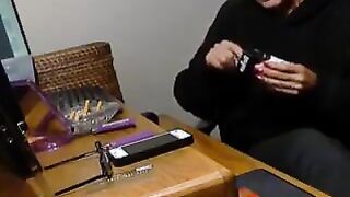 Mom Shows Off Her Feet And Smokes