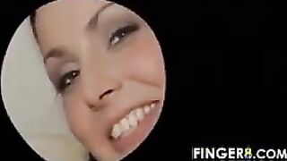 Beautiful Girl In A Threesome