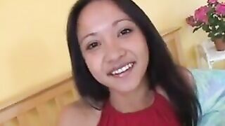 Asian Cutie Giving A Blowjob