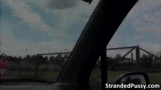 Cute Euro girl Brooke gets pussy banged in doggystyle