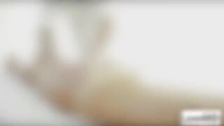 Horny tight pussy Dillion fucked passionately by masseurs massive cock