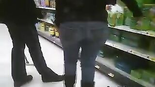 Wide Ass In Tight Jeans At Walmart