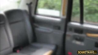 Lickys pussy gets rammed by drivers big cock in the backseat