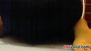 Japanese Girl Puts A Can Up Her Ass