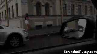 Amazing hot babe Taissia gets ass pounded by a big cock