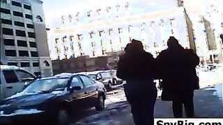 Big Ass In Tight Jeans Outside