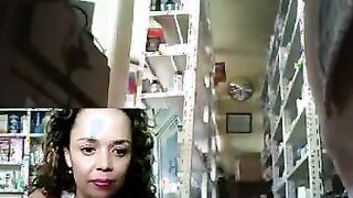 Thick Woman Masturbates At Work