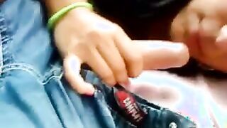 Indian Girlfriend Gives A Blowjob