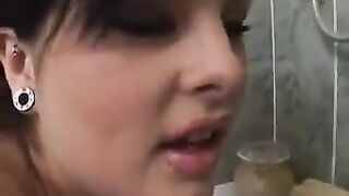 Horny Fat Chick In The Bathroom