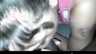 Skinny Girl Sucks On A BBC