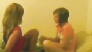 Teen Friends Kissing Each Other