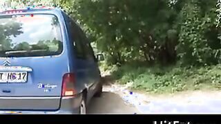 Chubby Girl Fucking Outside