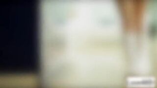 Blonde horny chick gets her sweet perky tits sucked by dude ang gets banged