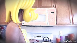 Abigail fucks a cucumber