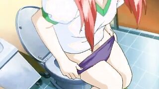 Sexy redhead is screaming while her pussy is being stretched