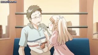 Lascive anime blonde masturbating 