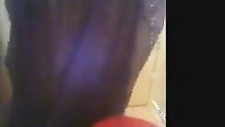 Arab Teen Pissing On A Toilet