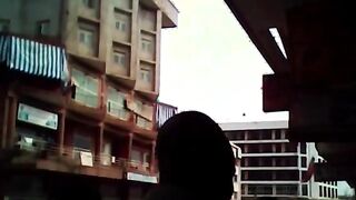 African slut showing BJ skills to white stud