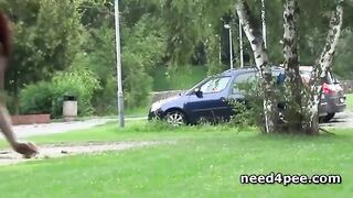 Teens pissing in parking lots and on the streets