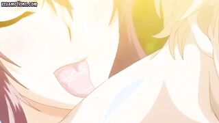 Two lascive anime girls delighting