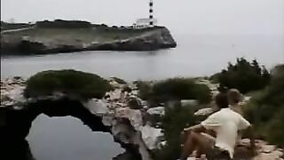 Busty Girl Outside By The Ocean