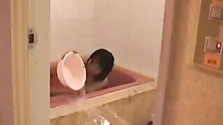 Cute Japanese Girl In The Bath