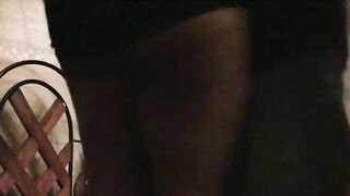 Sex addict afro bitch sucking white penis 