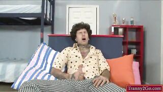 Big boobs tranny Delia De Lions analyzed