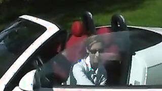 Squirting On A Cars Gear Shift