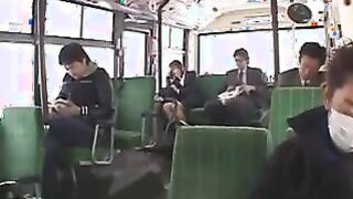 Japanese Girl Sucking Cock In A Bus