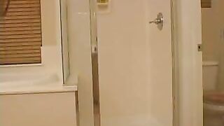 Ugly Girl Masturbating In A Shower