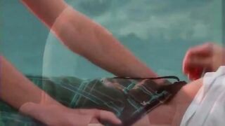 Blonde hottie riding pecker in erotic outdoor scene