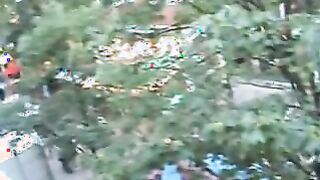 my wife gets facial for an open window