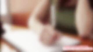 Before leaving the country the lesbian exchange student fucks