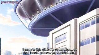 Big boobed anime babe rides