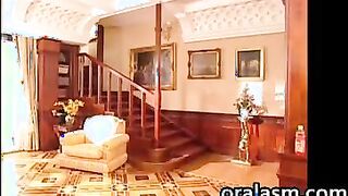 Couple Banging On A Big Couch