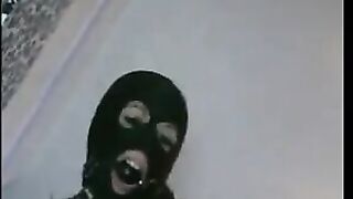 Gagged British Teenager With A Toy