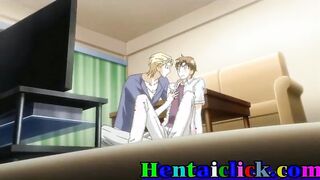 Horny hentai gay hot masturbation and sex fun