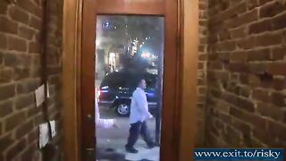 busty party sluts teasing men in public