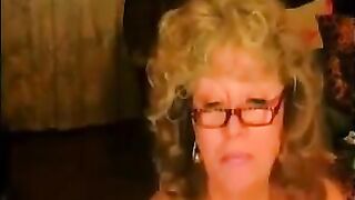 Granny Plays With Her Saggy Tits