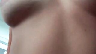 Lovely blonde humping dick by the window