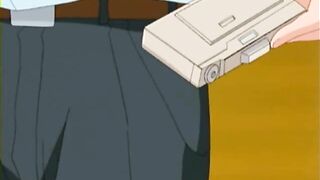 Hentai beauty gets hairy twat fingered and licked