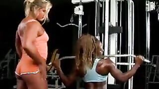 Lesbian Bodybuilders At The Gym