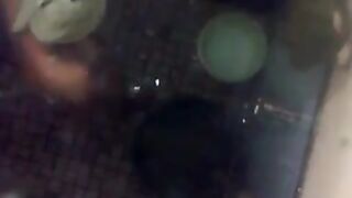 Asian Watched Washing By A Voyeur