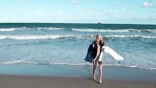 Lovely teen picked up for sex at the beach