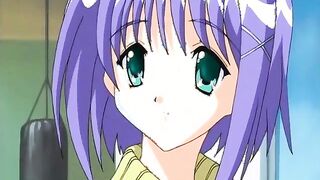 Innocent anime school girl seducing her coed